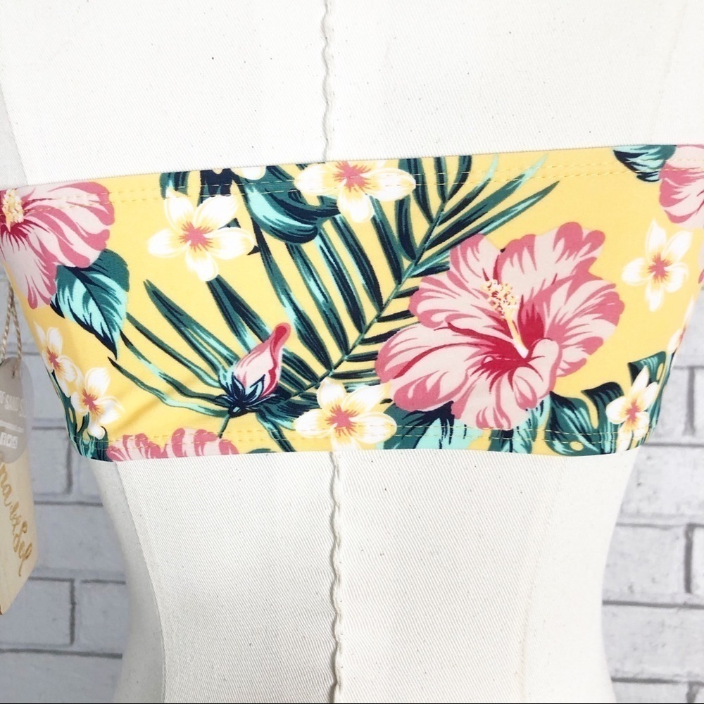 Cabana del Sol Women’s‎ Yellow Floral Bikini - Picture 9 of 10